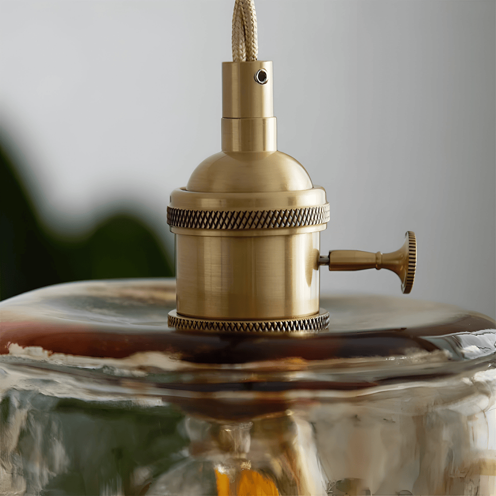 Hem & Trädgård > Belysning > Belysningsarmaturer > Taklampor Antik Mässing Hänglampa för Vintage Känsla