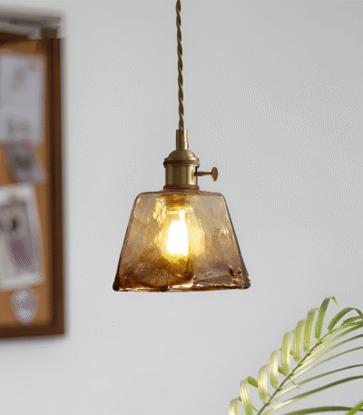 Hem & Trädgård > Belysning > Belysningsarmaturer > Taklampor Antik Mässing Hänglampa för Vintage Känsla