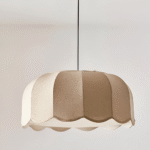 Hem & Trädgård > Belysning > Belysningsarmaturer > Taklampor Beige Pendellampa i Tyg