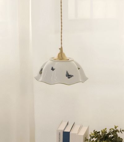 Hem & Trädgård > Belysning > Belysningsarmaturer > Taklampor Charmig Fjäril Keramik LED Hänglampa