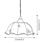 Hem & Trädgård > Belysning > Belysningsarmaturer > Taklampor Charmig Fjäril Keramik LED Hänglampa