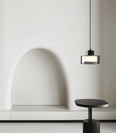 Hem & Trädgård > Belysning > Belysningsarmaturer > Taklampor Cirkulär Rökglas Hänglampa