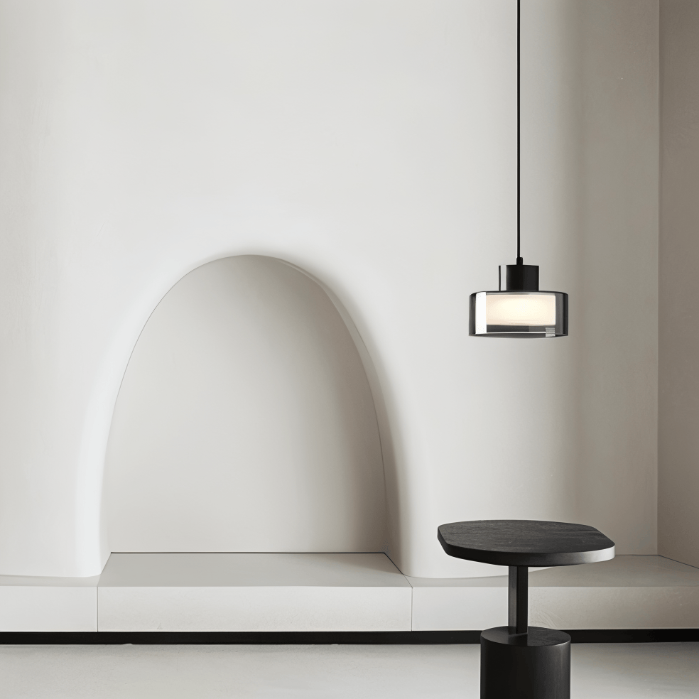 Hem & Trädgård > Belysning > Belysningsarmaturer > Taklampor Cirkulär Rökglas Hänglampa