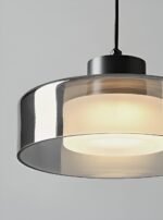 Hem & Trädgård > Belysning > Belysningsarmaturer > Taklampor Cirkulär Rökglas Hänglampa