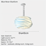 Hem & Trädgård > Belysning > Belysningsarmaturer > Taklampor Dekorativ PVC Floral LED Hänglampa