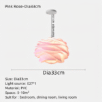 Hem & Trädgård > Belysning > Belysningsarmaturer > Taklampor Dekorativ PVC Floral LED Hänglampa