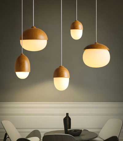 Hem & Trädgård > Belysning > Belysningsarmaturer > Taklampor E27 Vintage Hängande Lampa med Mattat Glaskupa