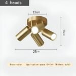 Hem & Trädgård > Belysning > Belysningsarmaturer > Taklampor Elegant Mässing Taklampa