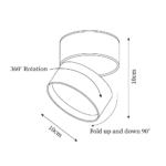 Hem & Trädgård > Belysning > Belysningsarmaturer > Taklampor Elegant Modern LED Spot Taklampa