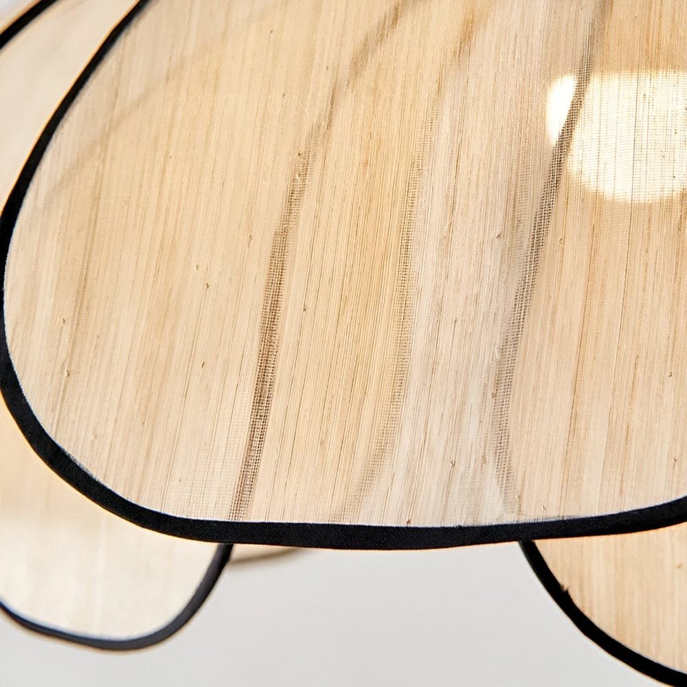 Hem & Trädgård > Belysning > Belysningsarmaturer > Taklampor Elegant Svart och Naturlig Wicker Pendellampa