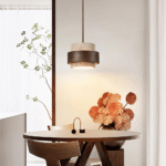 Hem & Trädgård > Belysning > Belysningsarmaturer > Taklampor Elegant Travertin Sten Pendellampa