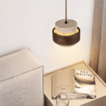 Hem & Trädgård > Belysning > Belysningsarmaturer > Taklampor Elegant Travertin Sten Pendellampa