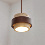 Hem & Trädgård > Belysning > Belysningsarmaturer > Taklampor Elegant Travertin Sten Pendellampa