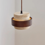 Hem & Trädgård > Belysning > Belysningsarmaturer > Taklampor Elegant Travertin Sten Pendellampa