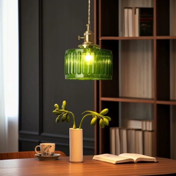 Hem & Trädgård > Belysning > Belysningsarmaturer > Taklampor Emerald – Grön glas taklampa