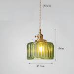 Hem & Trädgård > Belysning > Belysningsarmaturer > Taklampor Emerald – Grön glas taklampa
