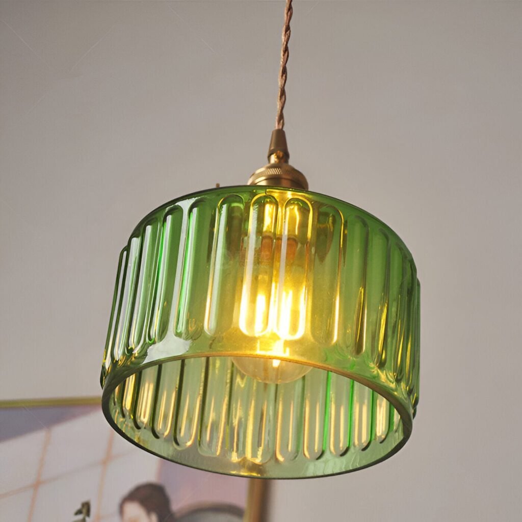 Hem & Trädgård > Belysning > Belysningsarmaturer > Taklampor Emerald – Grön glas taklampa