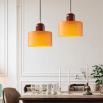 Hem & Trädgård > Belysning > Belysningsarmaturer > Taklampor Färgglad Mini Cylindrisk Glas Hänglampa