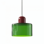 Hem & Trädgård > Belysning > Belysningsarmaturer > Taklampor Färgglad Mini Cylindrisk Glas Hänglampa