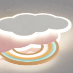 Hem & Trädgård > Belysning > Belysningsarmaturer > Taklampor Färgglad Moln och Regnbåge LED Taklampa