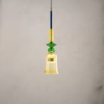 Hem & Trädgård > Belysning > Belysningsarmaturer > Taklampor Flerfärgad Glas Hänglampa