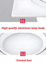 Hem & Trädgård > Belysning > Belysningsarmaturer > Taklampor Fyrkantiga Inbyggda Taklampor