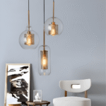 Hem & Trädgård > Belysning > Belysningsarmaturer > Taklampor Geometrisk glas hänglampa med bikakdesign