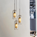 Hem & Trädgård > Belysning > Belysningsarmaturer > Taklampor Geometrisk glas hänglampa med bikakdesign