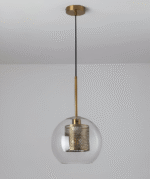 Hem & Trädgård > Belysning > Belysningsarmaturer > Taklampor Geometrisk glas hänglampa med bikakdesign