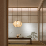 Hem & Trädgård > Belysning > Belysningsarmaturer > Taklampor Geometrisk Hänglampa av Hampasnöre och Trä