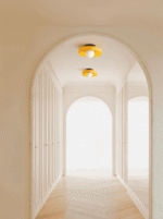 Hem & Trädgård > Belysning > Belysningsarmaturer > Taklampor Halvhöga Taklampor av Glas