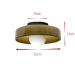 Hem & Trädgård > Belysning > Belysningsarmaturer > Taklampor Halvhöga Taklampor av Glas