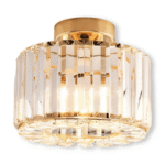 Hem & Trädgård > Belysning > Belysningsarmaturer > Taklampor Halvinkapslad kristalltaklampa