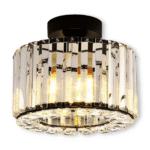 Hem & Trädgård > Belysning > Belysningsarmaturer > Taklampor Halvinkapslad kristalltaklampa