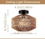 Hem & Trädgård > Belysning > Belysningsarmaturer > Taklampor Handgjord Rattan Taklampa