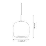 Hem & Trädgård > Belysning > Belysningsarmaturer > Taklampor Indoor Glas Hängelampe