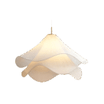 Hem & Trädgård > Belysning > Belysningsarmaturer > Taklampor Japandi-inspirerad tygpendellampa