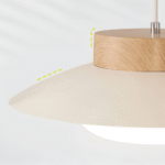 Hem & Trädgård > Belysning > Belysningsarmaturer > Taklampor Japansk Hänglampa i Krämfärgad Skålform