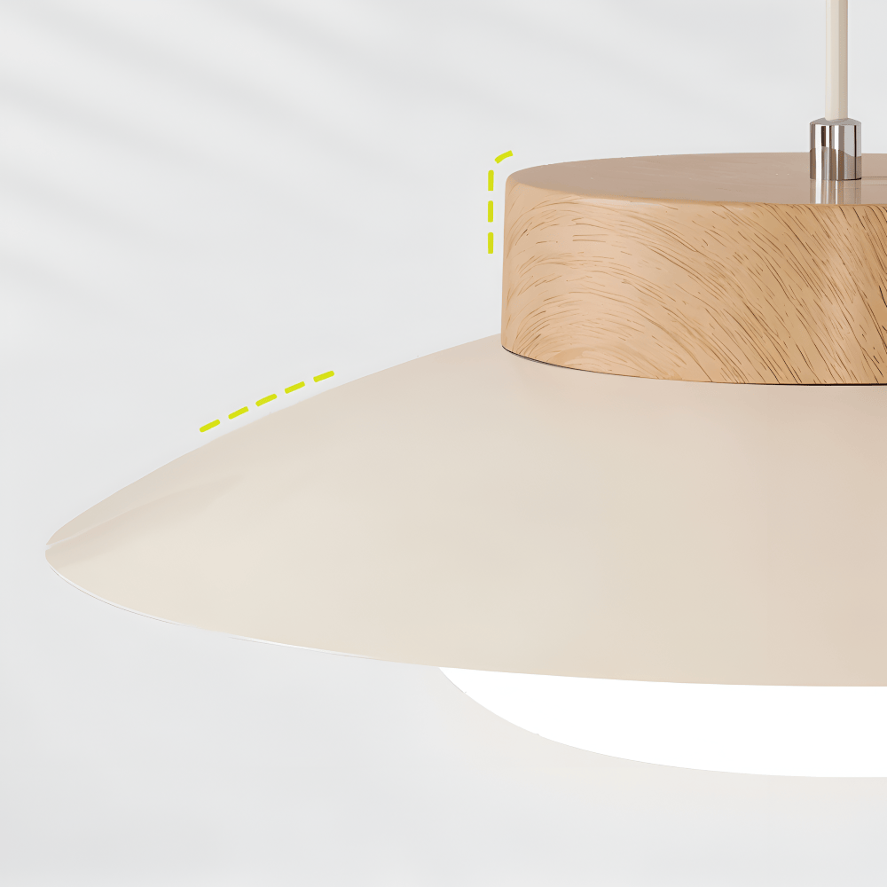 Hem & Trädgård > Belysning > Belysningsarmaturer > Taklampor Japansk Hänglampa i Krämfärgad Skålform