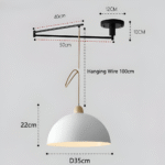 Hem & Trädgård > Belysning > Belysningsarmaturer > Taklampor Justerbar Järn Kuppel Hänglampa