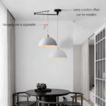 Hem & Trädgård > Belysning > Belysningsarmaturer > Taklampor Justerbar Järn Kuppel Hänglampa