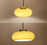 Hem & Trädgård > Belysning > Belysningsarmaturer > Taklampor Klassisk Gul Vintage Taklampa