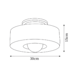 Hem & Trädgård > Belysning > Belysningsarmaturer > Taklampor LED Rund Lampa tak