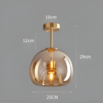 Hem & Trädgård > Belysning > Belysningsarmaturer > Taklampor LED-taklampa av glas
