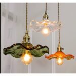 Hem & Trädgård > Belysning > Belysningsarmaturer > Taklampor Levande Glas Pendellampa med Kopparaccent