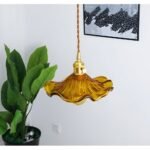 Hem & Trädgård > Belysning > Belysningsarmaturer > Taklampor Levande Glas Pendellampa med Kopparaccent