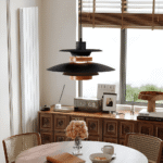 Hem & Trädgård > Belysning > Belysningsarmaturer > Taklampor Metall Trä Vipparm Hänglampa