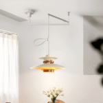 Hem & Trädgård > Belysning > Belysningsarmaturer > Taklampor Metall Trä Vipparm Hänglampa