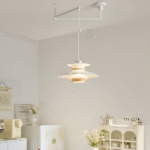 Hem & Trädgård > Belysning > Belysningsarmaturer > Taklampor Metall Trä Vipparm Hänglampa