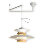 Hem & Trädgård > Belysning > Belysningsarmaturer > Taklampor Metall Trä Vipparm Hänglampa